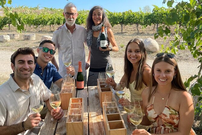 Cava tour to 3 family wineries with hotel pick-up - Artcava: a farmhouse start with three pours