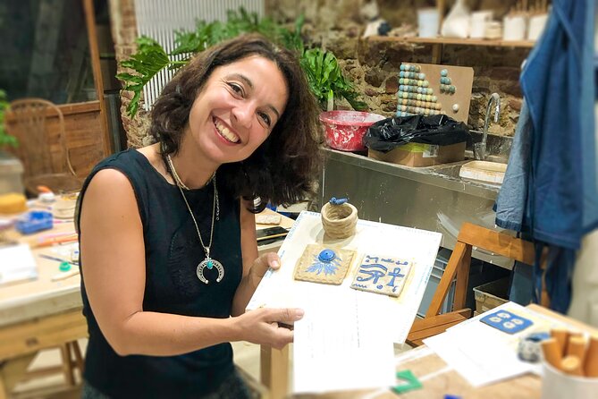 Ceramic Tiles Small Group Workshop in Barcelona - Decorating with AMACO Velvet Underglazes