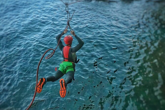 Coasteering experience in Gran Canaria - The cave zipline into the ocean