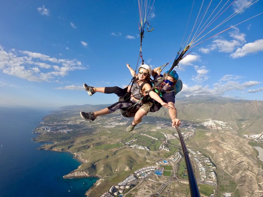 Costa Adeje: Tandem Paragliding Flight with Pickup - Meeting the pilots and preparing for takeoff