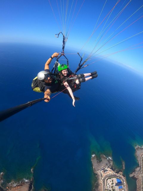 Costa Adeje: Tandem Paragliding Flight with Pickup - Launching from the mountain