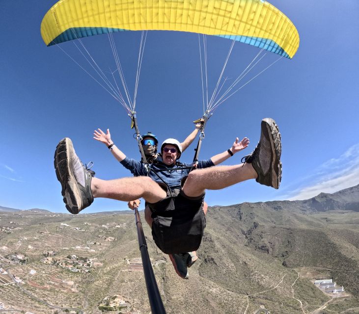 Costa Adeje: Tandem Paragliding Flight with Pickup - Views over the mountains and coast