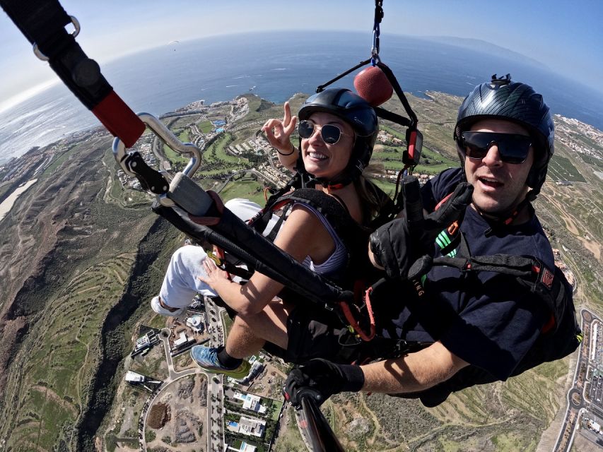 Costa Adeje: Tandem Paragliding Flight with Pickup - GoPro photos and videos cost extra