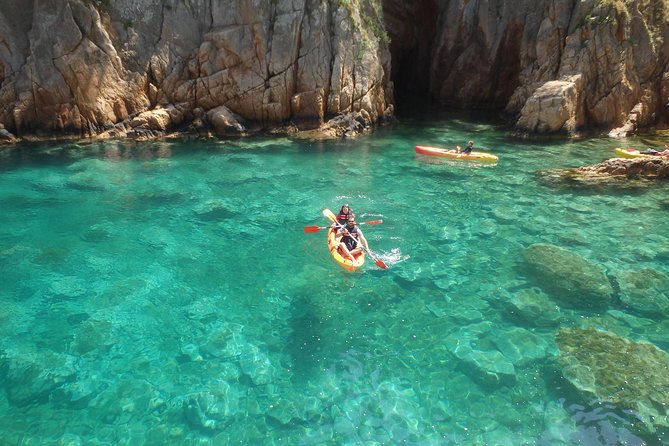 Costa Brava Kayaking and Snorkeling Small Group Tour with Lunch - What happens during the 2.5 to 3-hour water session