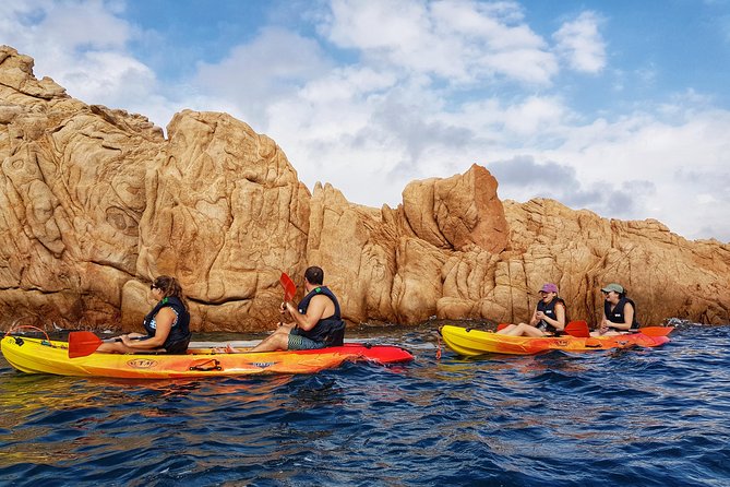 Costa Brava Tour with Kayak & Lagoon Snorkeling - Preparing for the kayak at Sant Pol beach