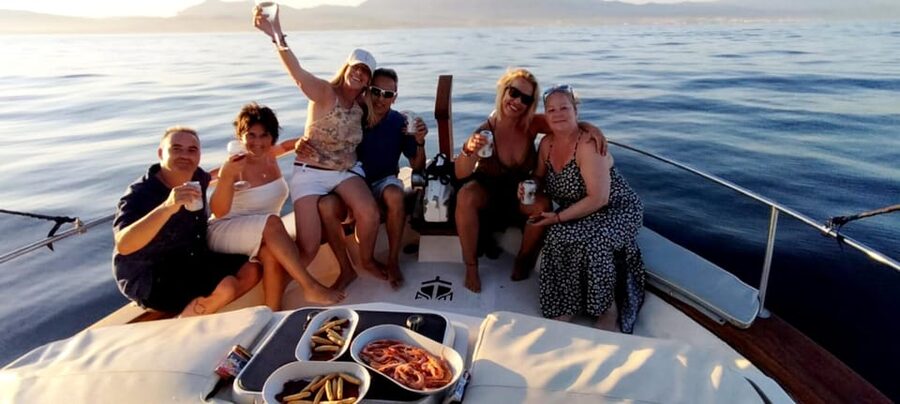 Estepona: Dolphin Search Boat Trip with Drink and Snacks - Following dolphins along the Bay of Estepona