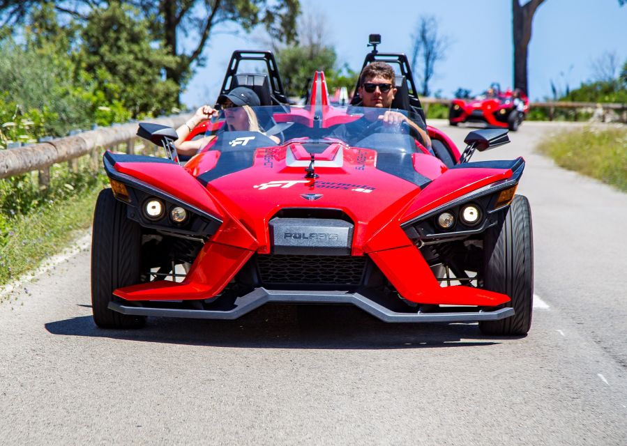 From Andratx: Formula Sunset Driving Tour - Sharing the Slingshot with a second person
