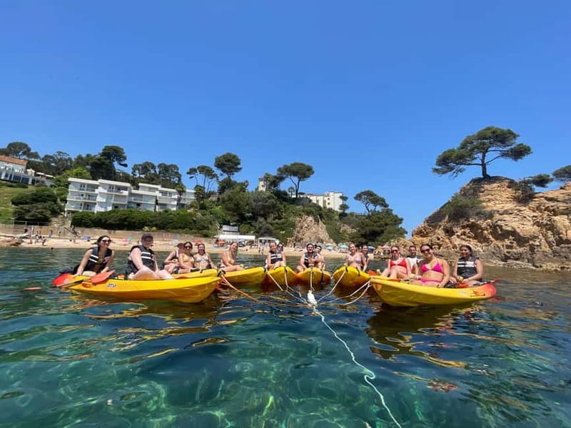 From Barcelona: Costa Brava Kayak & Snorkel Tour with Picnic - From Kulas Bar to the Costa Brava
