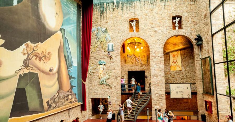 From Barcelona: Girona Guided Tour & Dalí Museum in Figueres - Girona’s old town, walls, and river bridges