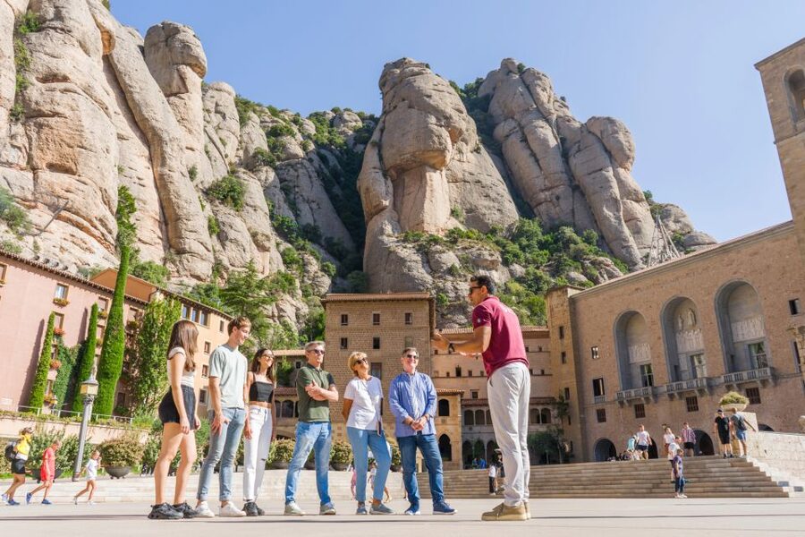From Barcelona: Half-Day Montserrat Experience - Entering the monastery before the crowds