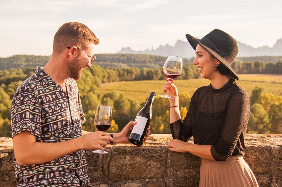 From Barcelona: Montserrat Half-Day Wine and Tapas Trip - The ride from Barcelona to the Montserrat peaks