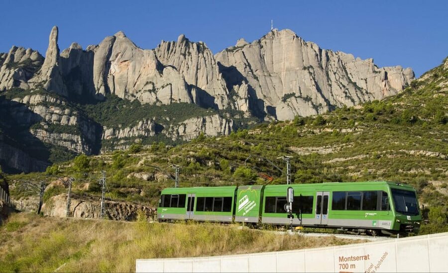 From Barcelona: Montserrat Tour, Rack Railway & Licor Taste - The 70-minute coach ride to Monistrol