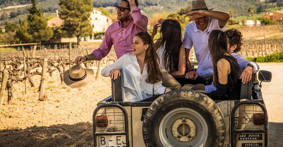 From Barcelona: Penedés Vineyards Tour by 4WD w/Wine & Cava - The 4x4 ride through historic vineyards