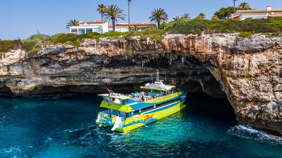 From Cala Millor: East Coast Glass-Bottom Boat Trip - The 3-hour Cala Romantica cruise