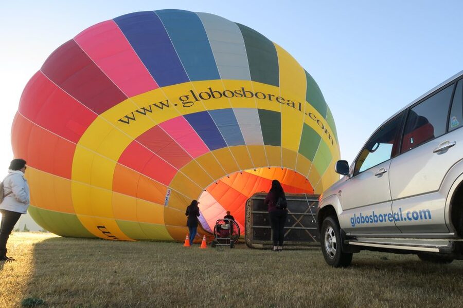 From Madrid: Hot Air Balloon Ride in Segovia with Pickup - Preparing the balloon at the Segovia launch field