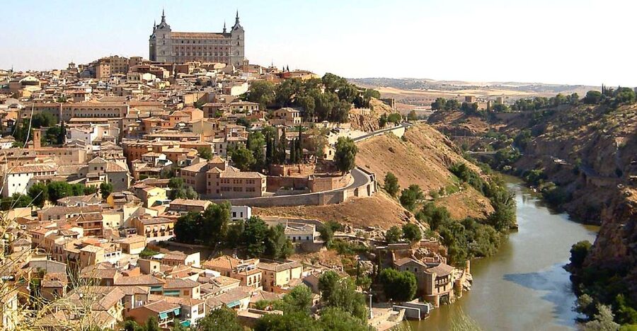 From Madrid: Toledo Full-Day Trip with Optional Cathedral - The panoramic view before the old town