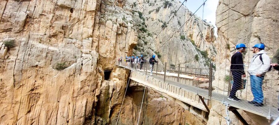 From Málaga: Caminito del Rey Guided Day Trip - The bridge, the final stairs, and the finish