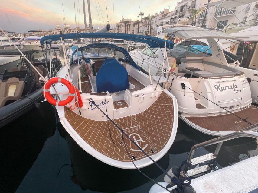 From Marbella: Private and Group Sailboat Cruise & Drinks - Paddleboarding and snorkeling when conditions allow