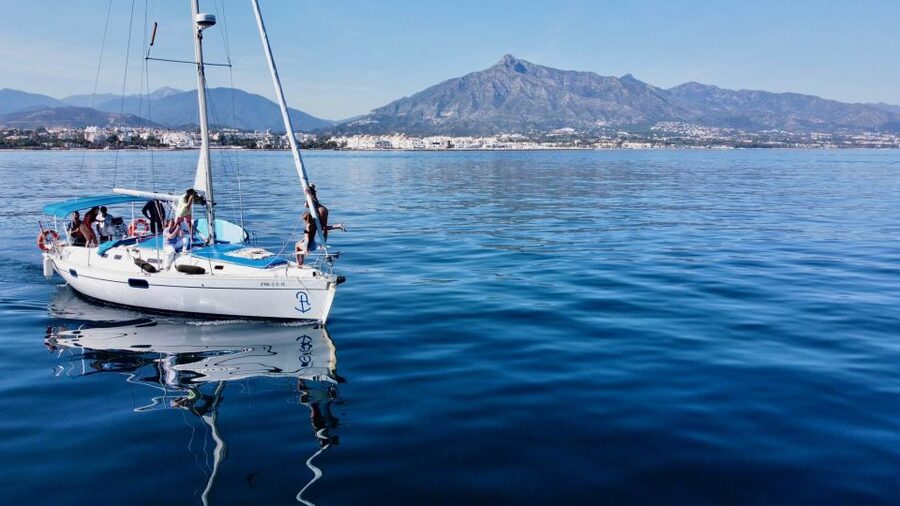 From Marbella: Private and Group Sailboat Cruise & Drinks - The optional 30-minute jet ski upgrade