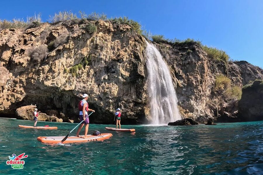From Nerja: Guided Paddle Surf Cliffs and Maro Waterfall - A coastal route with more than a beach view