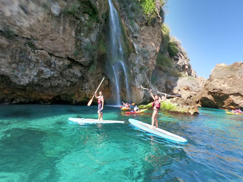 From Nerja: Guided Paddle Surf Cliffs and Maro Waterfall - What the $41 price really includes