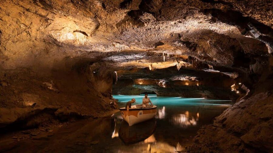 From Valencia: Caves of San José Guided Tour & Boat Ride - Walking through the dry gallery