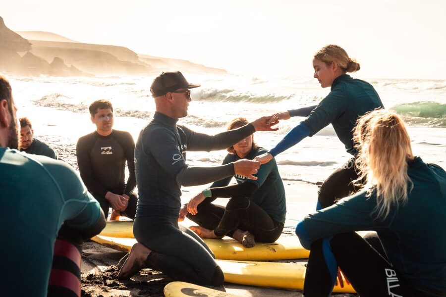Fuerteventura: Surfing Lesson in the south of Fuerteventura - The value of keeping groups small