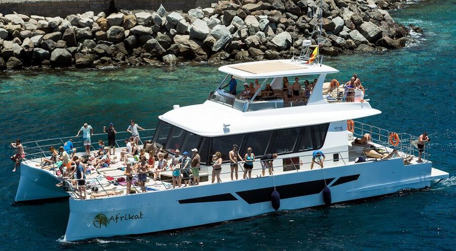 Gran Canaria: Afternoon Catamaran Cruise with Food & Drink - Leaving Puerto Rico for Gran Canaria’s southwest coast