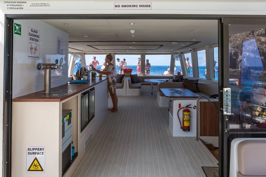 Gran Canaria: Fun Catamaran Cruise with Food and Drinks - The boat is set up for families and mixed groups