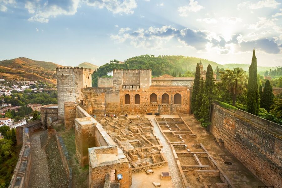 Granada: Alhambra, Nasrid, and Generalife Private Tour - Alcazaba views over Granada