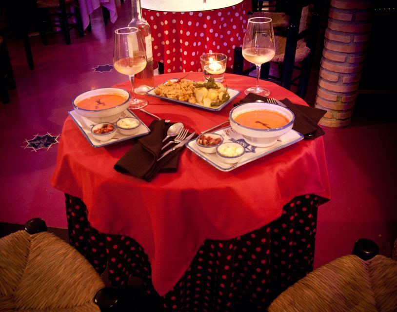 Granada: Flamenco Show at Templo del Flamenco with Drink - The drink and Mediterranean meal options