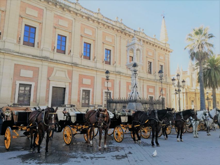 Horse-Drawn Carriage Ride Through Seville - María Luisa Park and its shaded avenues