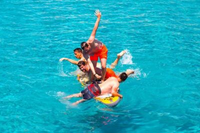 Ibiza Beach Hopping Cruise with Paddleboards, Drinks and Food 6h