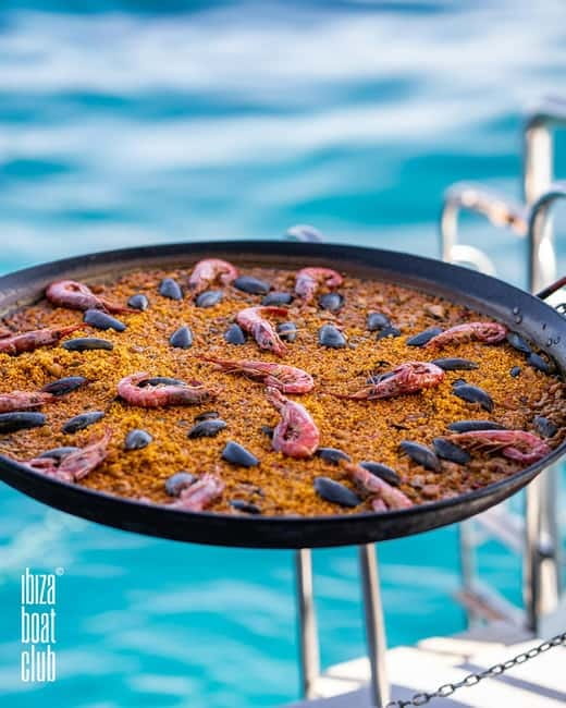 Ibiza: Formentera Cruise at Ibiza Boat Club - The evening swim stop at Ses Illetes