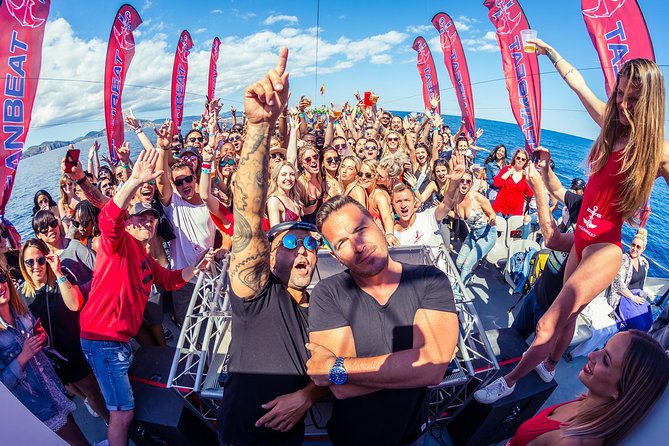 Ibiza Ocean Club Boat Party with 3 Hours Premium Drinks and DJ - The swim stop and four-meter jump board