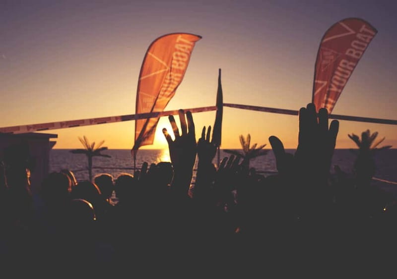 Ibiza: Sunset Boat Party Cruise with DJs with 2 Clubs - A three-hour cruise with the sun ahead