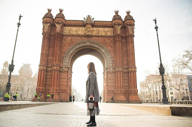 Instagram Photoshoot Tour in Barcelona - The Triumphal Arch creates a strong final city backdrop