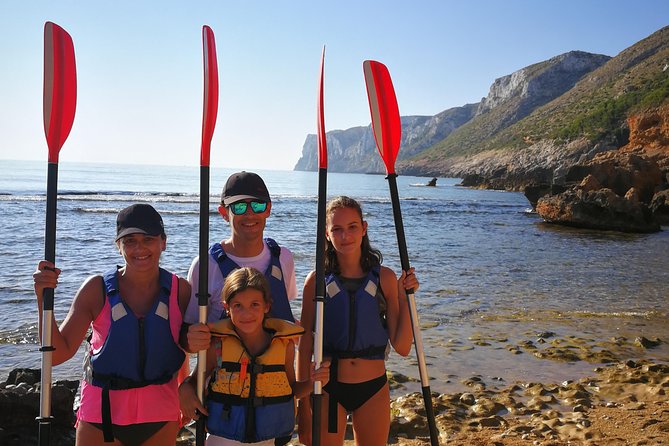 Kayak Dénia "Cova Tallada" + Snorkeling + Speleology - How the $72.59 price works out