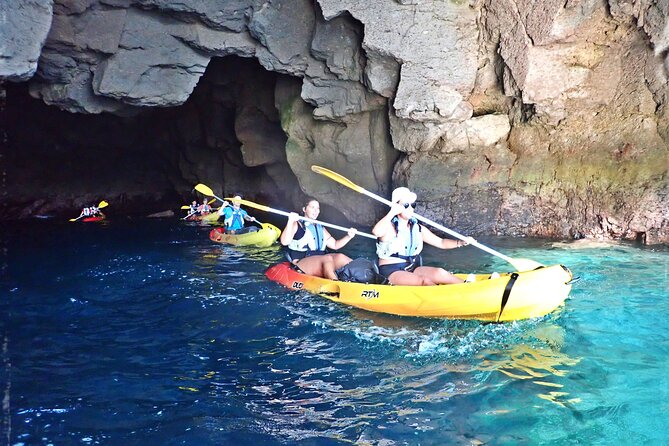 Kayak & Snorkeling Tour in Caves in Mogan - Optional cliff jumps and time in the water