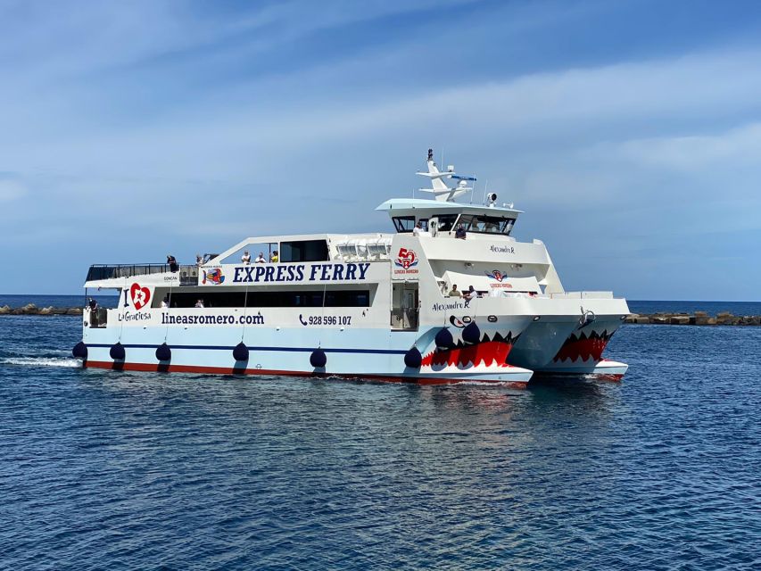 Lanzarote: Return Ferry to La Graciosa with Bus Pickup - Key points to know before you book