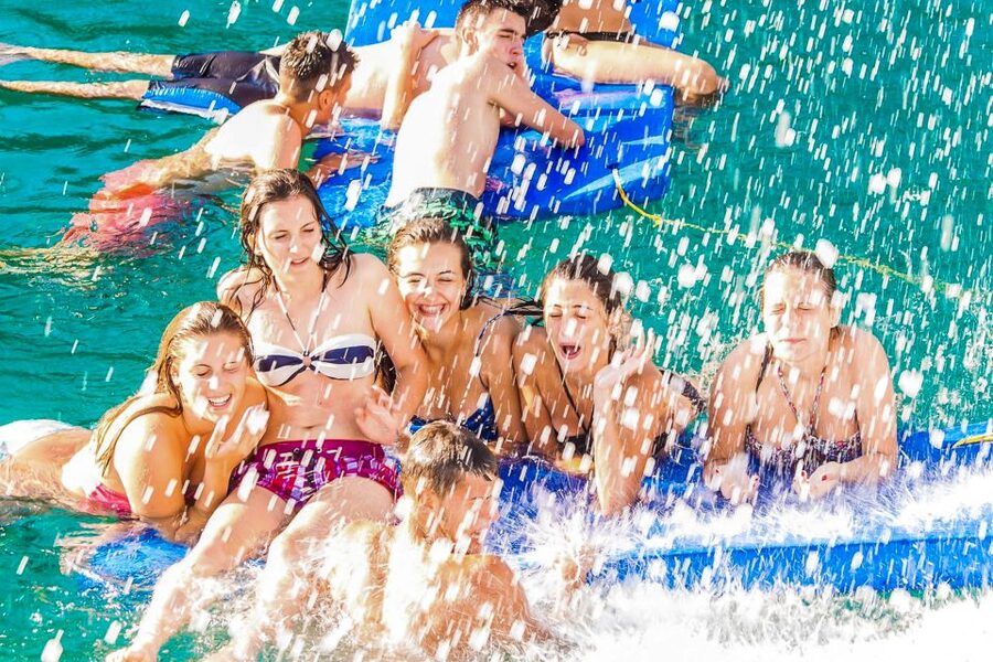 Lloret de Mar: Catamaran Sailing Cruise with BBQ and Drinks - Barbecue lunch on deck