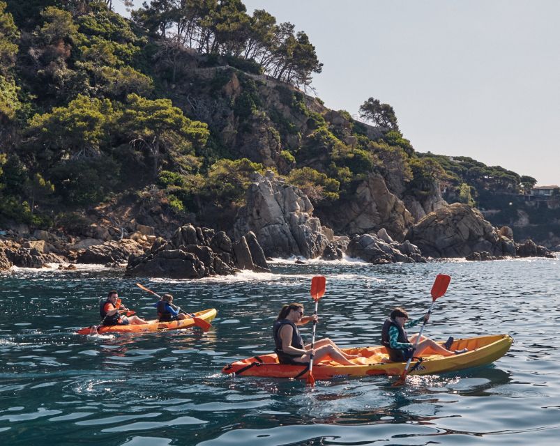 Lloret de Mar: Costa Brava Kayak Tour and Swimming - Starting at the yellow kayak center on Fenals Beach
