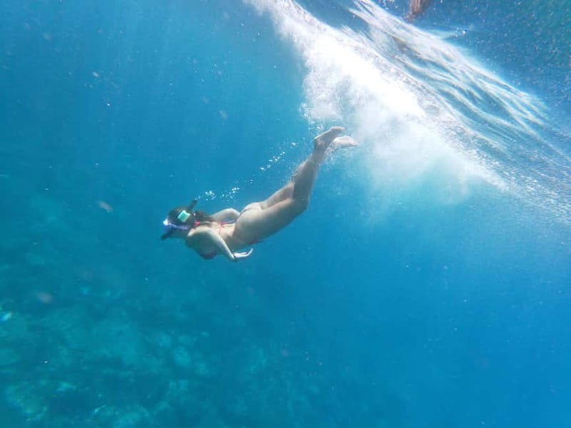 Los Cristianos: Kayak and Snorkel with Turtles and Photos - Snorkeling around the volcanic rock