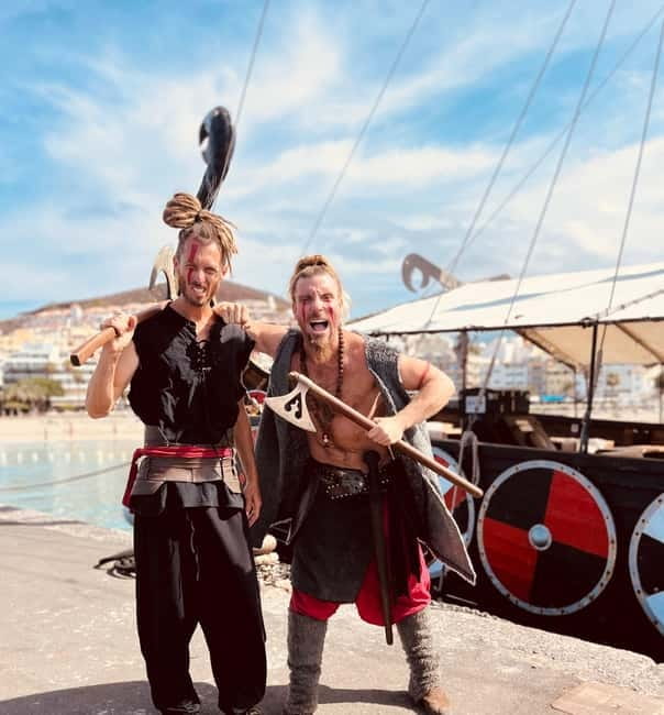 Los Cristianos: Whale Watching Cruise w/Swim Stop & Drinks - Viking entertainment, music, and face painting