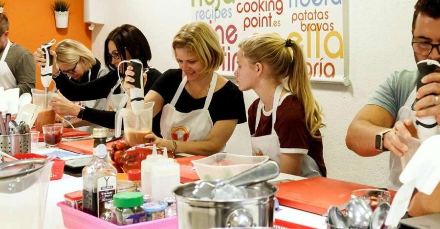 Madrid: Half-Day Spanish Cooking Class - The evening tapas menu, five small plates and dessert