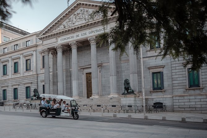 Madrid Historical Tour with Local Guide in Eco Tuk Tuk Private - Plaza de Santa Ana and the city between the monuments