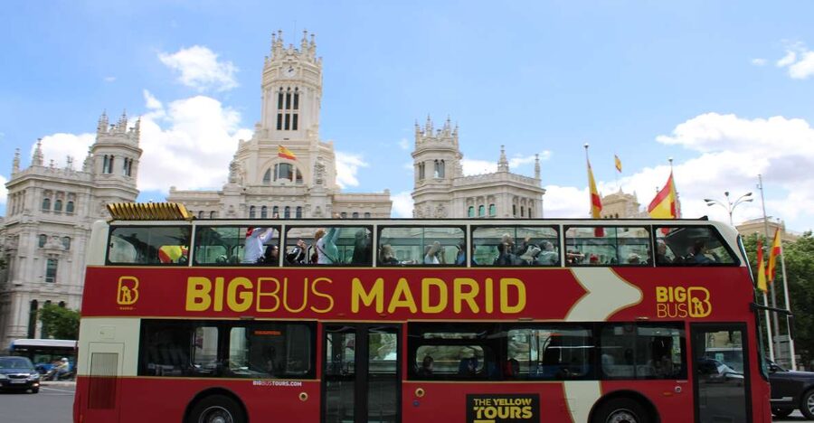Madrid: Open-Top Big Bus Sightseeing Tour with Live Guide - Passing Cibeles Palace and Puerta de Alcalá