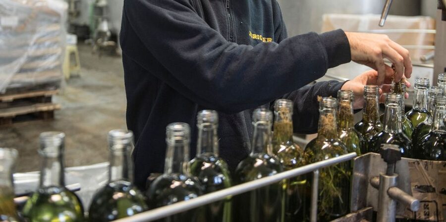 Mahón: Gin Distillery Tour with Tasting & Appetizers - Entering the distillery and meeting the production process