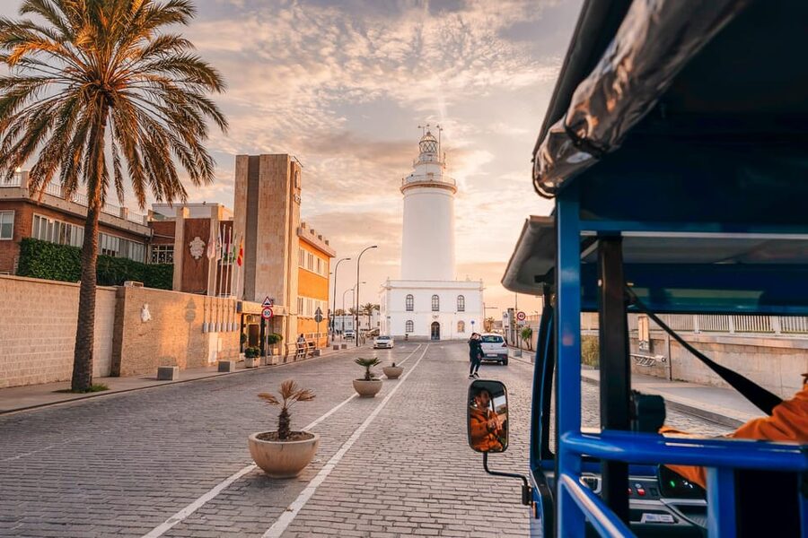 Málaga 2-Hour TukTuki Tour: Private Experience - Gibralfaro Lookout is the payoff