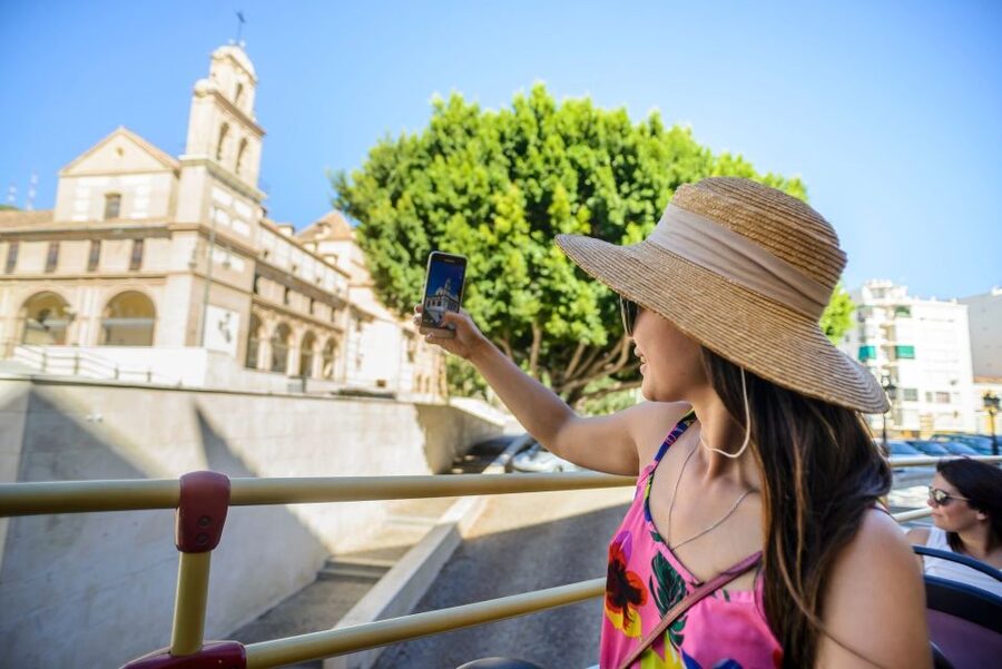Malaga: City Sightseeing Hop-On Hop-Off Bus Tour - The blue route: station, port, and central streets